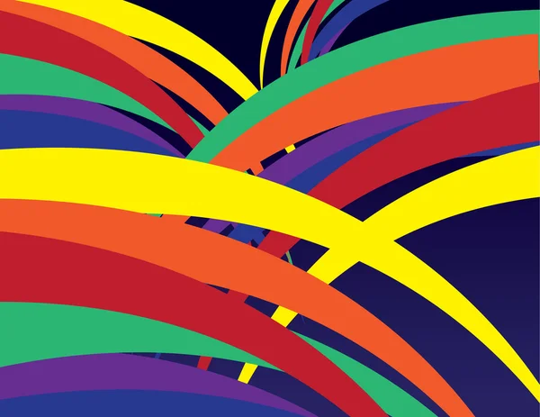 抽象彩虹线 — 图库矢量图片