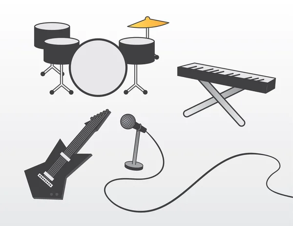 Band instrumenten — Stockvector
