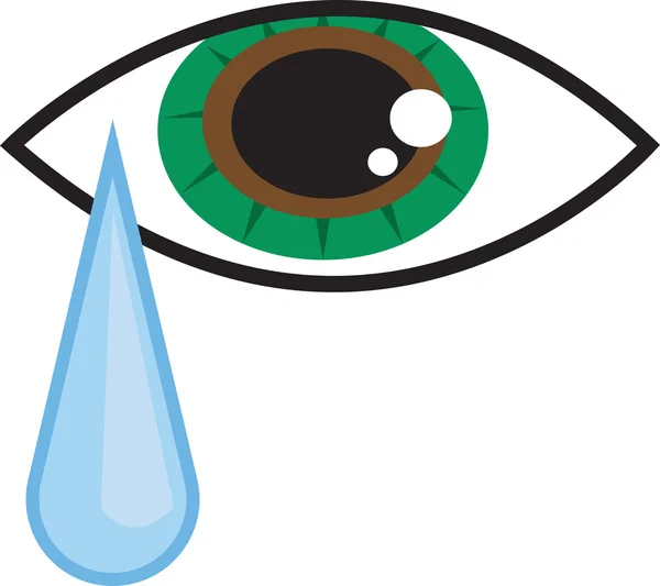 Eye Tear — Stock Vector