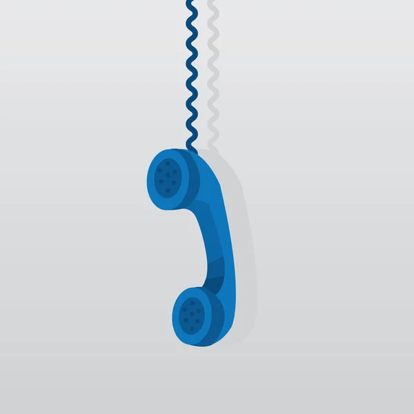 Téléphone suspendu — Image vectorielle