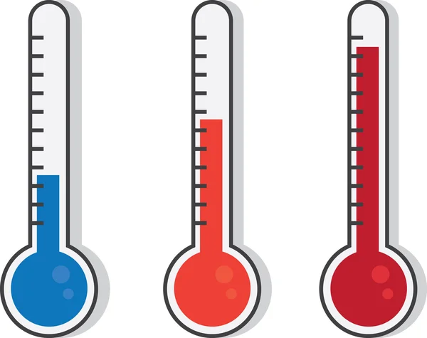 Thermometer kleuren — Stockvector