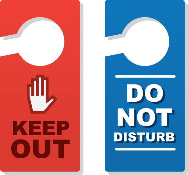 Door Signs Keep Out — Stock Vector