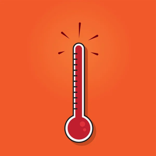 Thermometer volledige — Stockvector