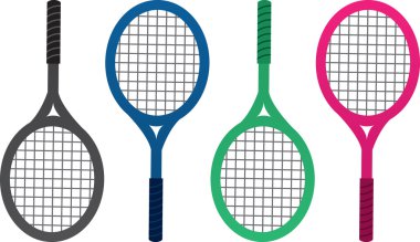 Tennis Racket Colors clipart
