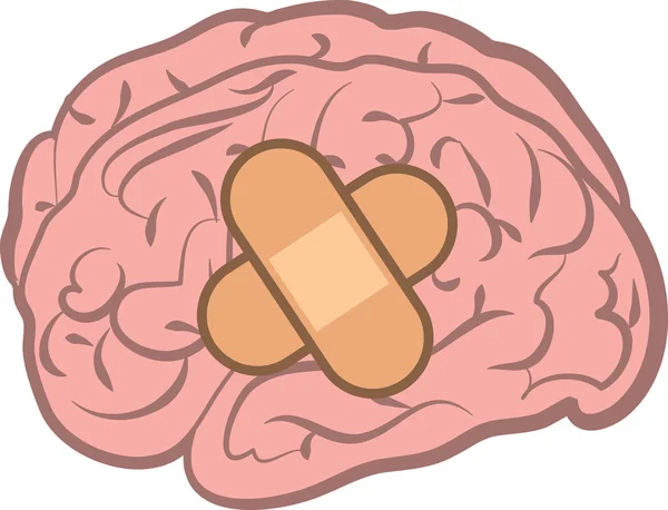 Vendaje cerebral — Archivo Imágenes Vectoriales