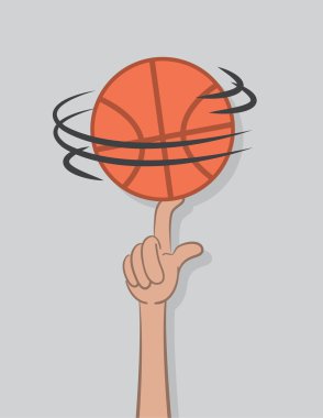 Basketball Spin Finger clipart