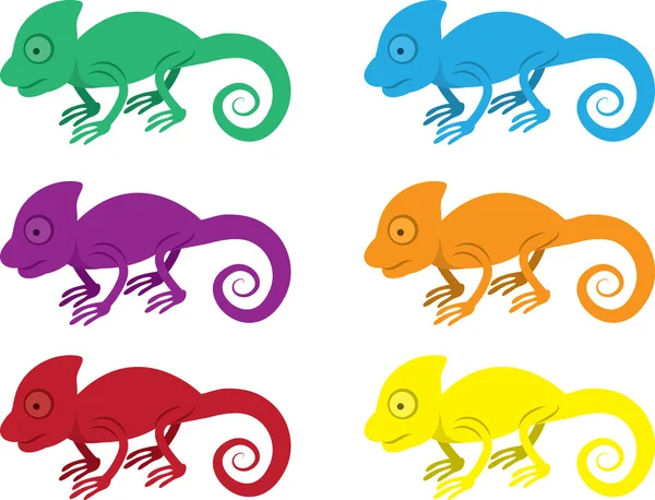 Bukalemun renkleri — Stok Vektör