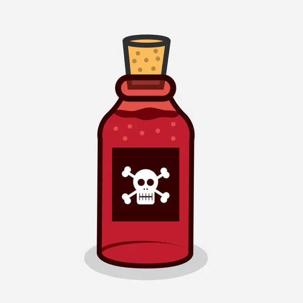 毒瓶 — 图库矢量图片