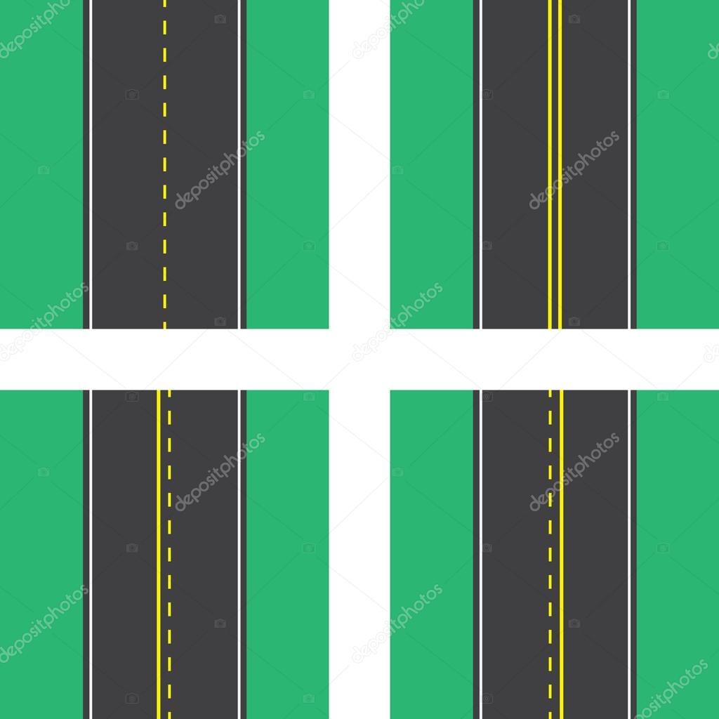 Road Top View Lines