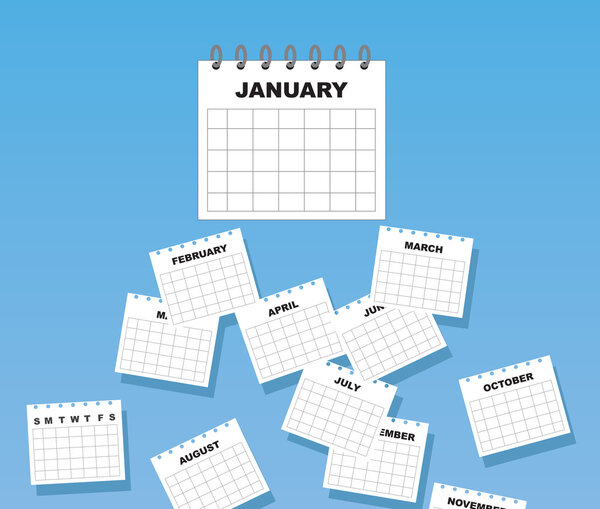 Calendar Months Falling