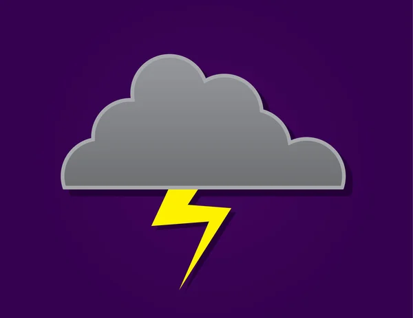 Cloud Lightning — Stock Vector