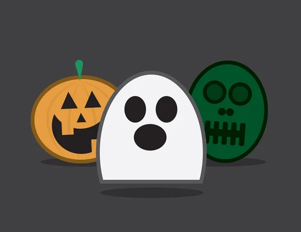 Personajes de Halloween — Vector de stock