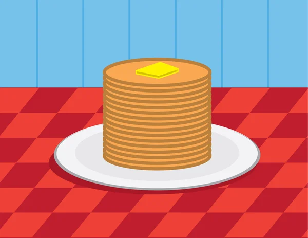 Pancake Stack — Stock Vector