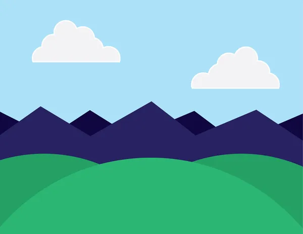 Montagnes des collines — Image vectorielle