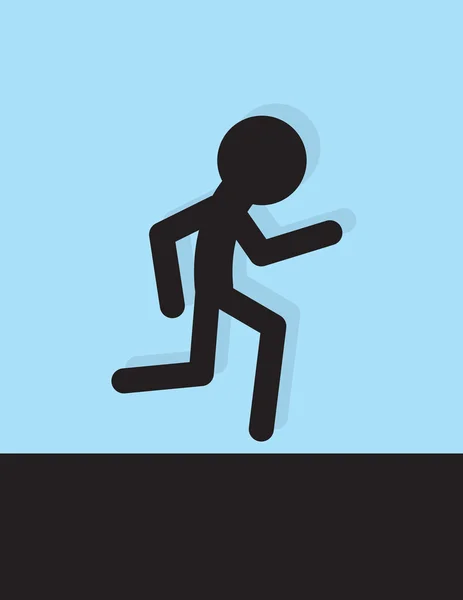 Figure Sneaking Courir — Image vectorielle