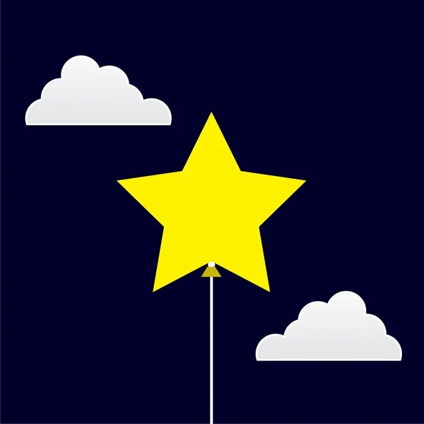 Star Balloon — Vector de stoc