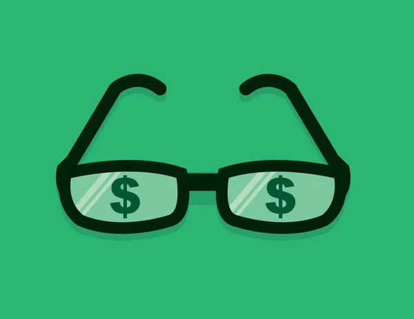 Lunettes Dollar signe — Image vectorielle