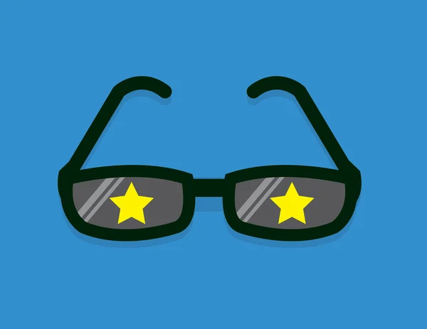 Gafas Star Symbol — Vector de stock