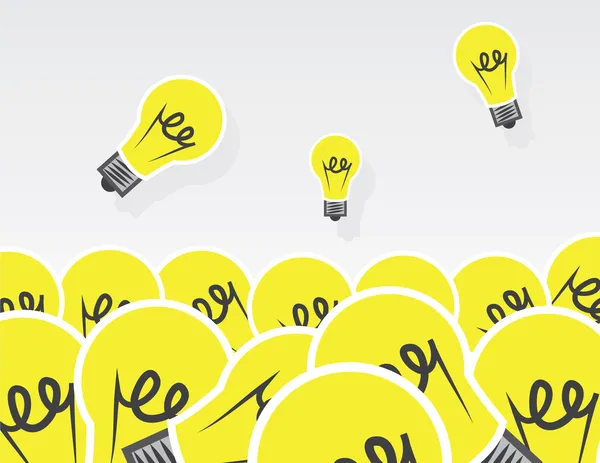Light Bulbs Pile — Stock Vector