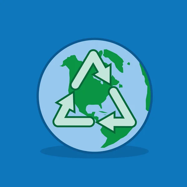 Recyclage terrestre — Image vectorielle