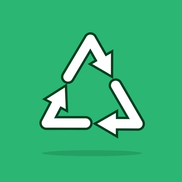 Recycling-Symbol schwimmend — Stockvektor