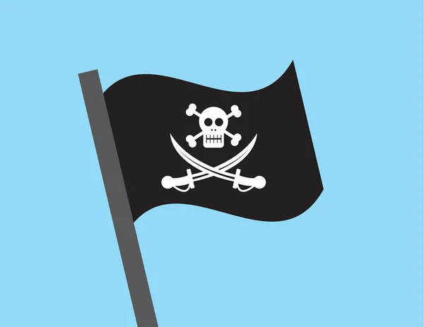 Piratflagga — Stock vektor