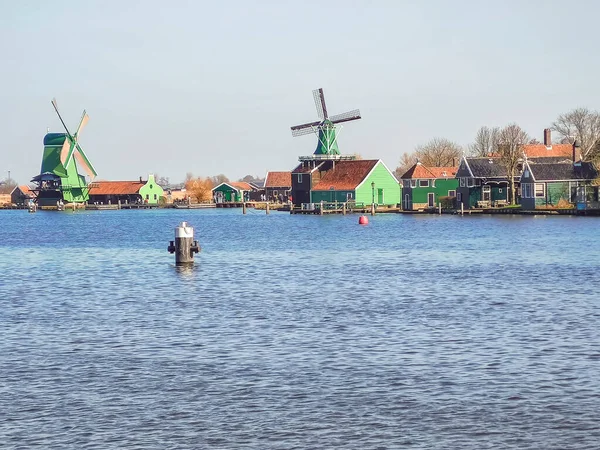 Old Dutch windmills of Zaanse Schans — стокове фото