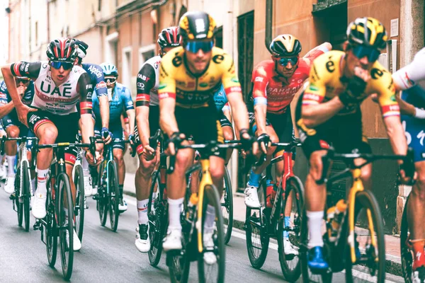Imperia Liguria イタリア 2022年3月19日 3月のイタリアの小さな町での重要なサイクリングレース コンテストの名前はMilan Sanremo 2022です ストック画像