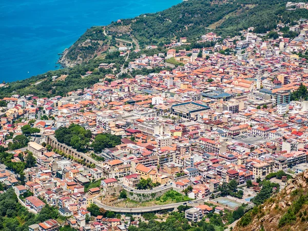 Luftaufnahme Der Landschaft Der Kalabrischen Küste Italien Können Sie Den Stockfoto
