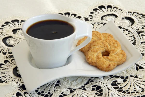 Koffie en gebak — Stockfoto