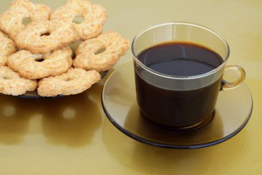 kahve ve biraz gevrek kek