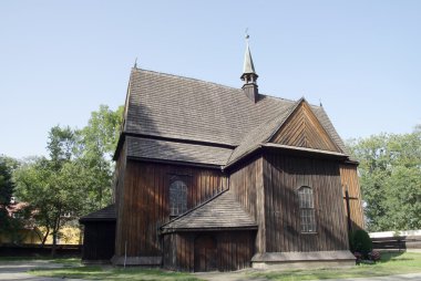 Old wooden gothic St.Bartholomew's church