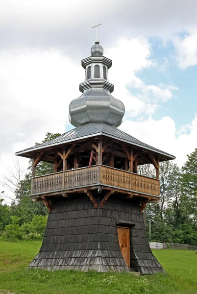 Old wooden orthodox church in Berest near Krynica — Stock Photo, Image