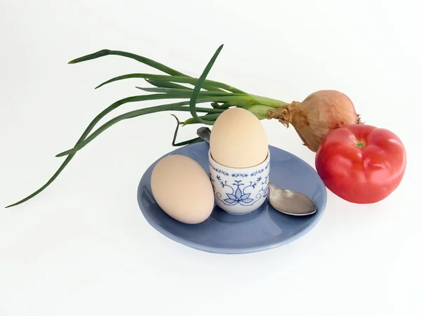 Weich gekochte Eier — Stockfoto