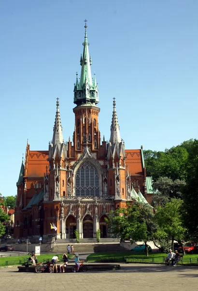 Церковь Св. Иосифа в Кракове — стоковое фото