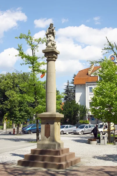 Stary statua św nepomucen w Jasło — Zdjęcie stockowe