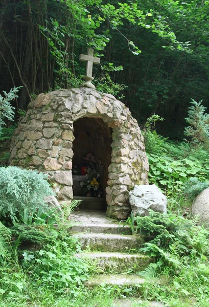 Kaplice w wieś Mrukowa jako tradycyjne Chrystusowej męki — Zdjęcie stockowe