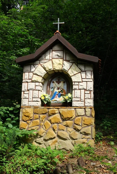 Kapellen im Dorf Mrukowa als traditionelle Passion Christi — Stockfoto