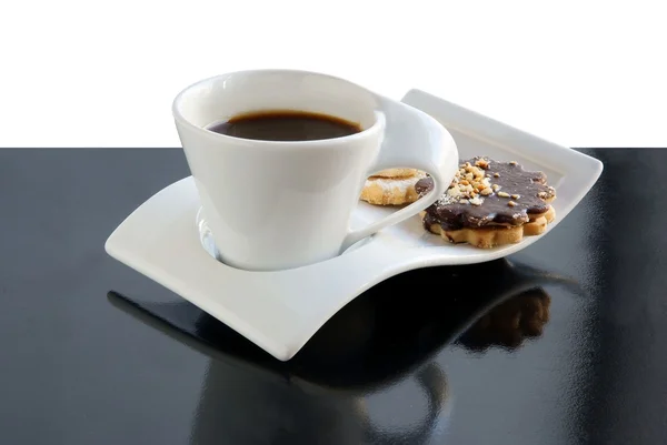 Tazza di caffè e torte — Foto Stock