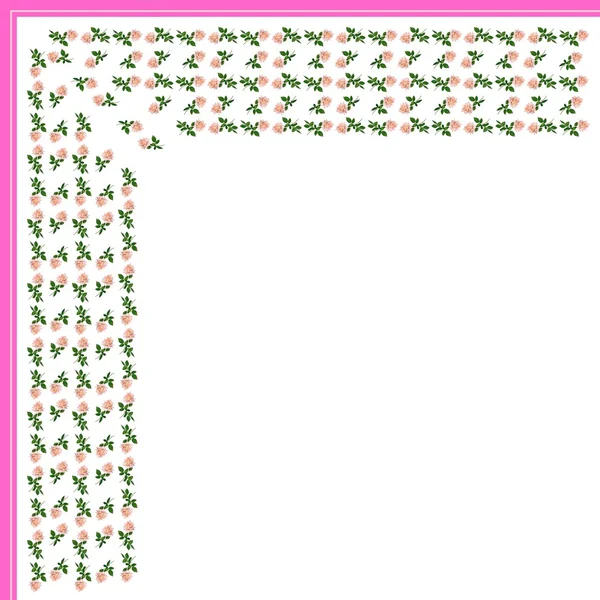 Composition of pink roses as pattern for background — Stock Photo, Image