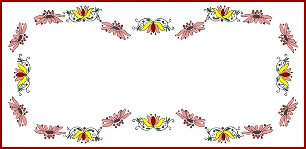 Padrão de estilo floral multicolor para toalha de mesa — Fotografia de Stock