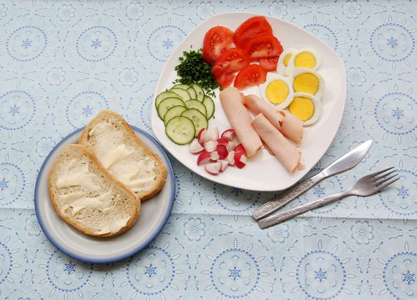 Frukost måltid — Stockfoto