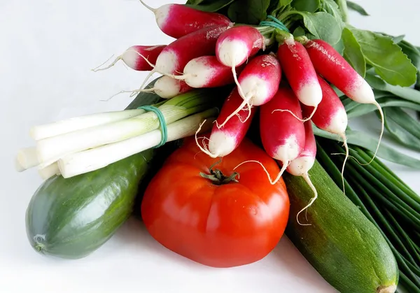 Вкусные овощи для салата — стоковое фото