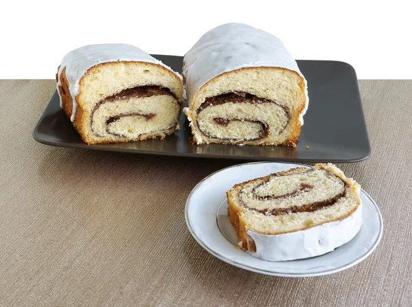 Gâteau glacé avec confiture — Photo