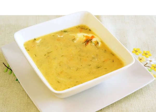 Zeleninová polévka k večeři nebo oběd — Stock fotografie