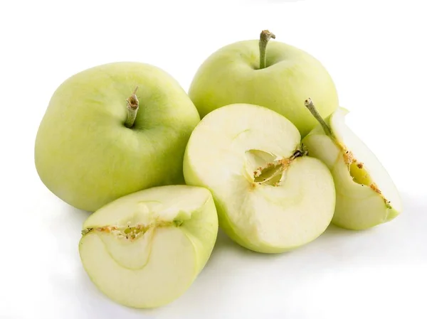 Pommes Multicolores Savoureuses Verger Fermer — Photo