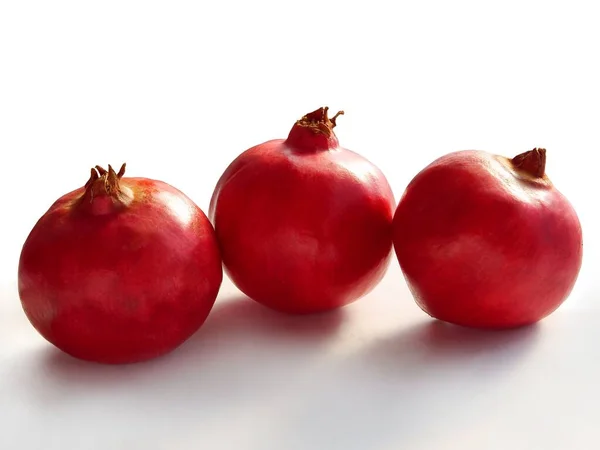 Frutos Rojos Jugosos Maduros Granada Cerca — Foto de Stock