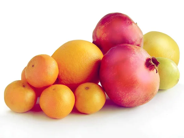 Various Multicolor Fruits Eating Cooking Close — Stock Photo, Image