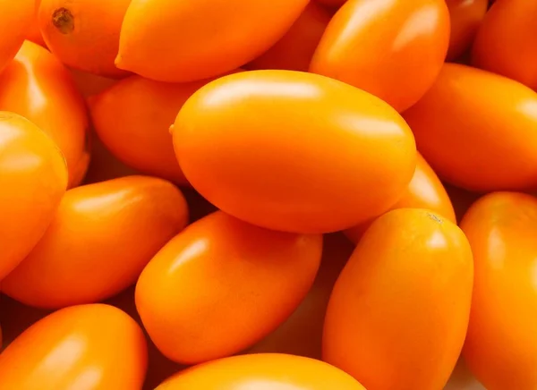 Żółte Pomidory Smacznej Sałatki Bliska — Zdjęcie stockowe