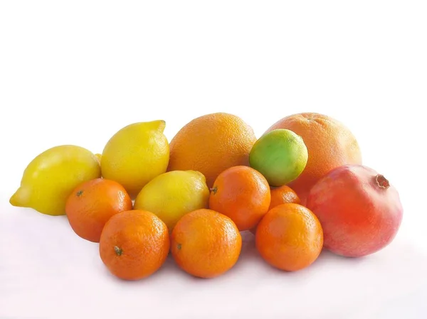Various Multicolor Tropical Fruits — Stock Photo, Image